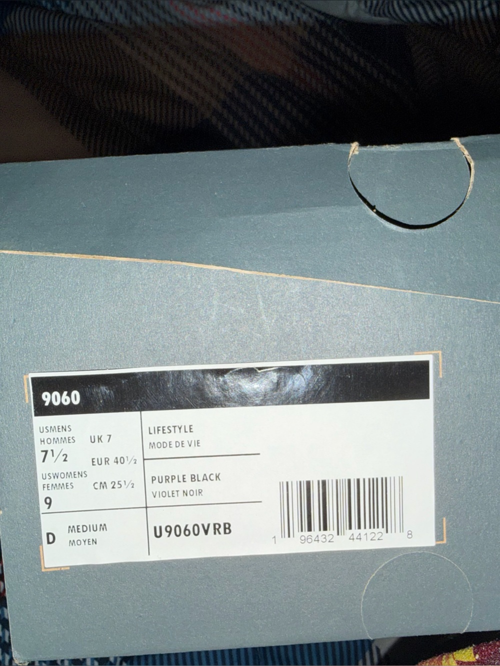 New Balance 9060 Sneakers — Purple & Black - Picture 4 of 4